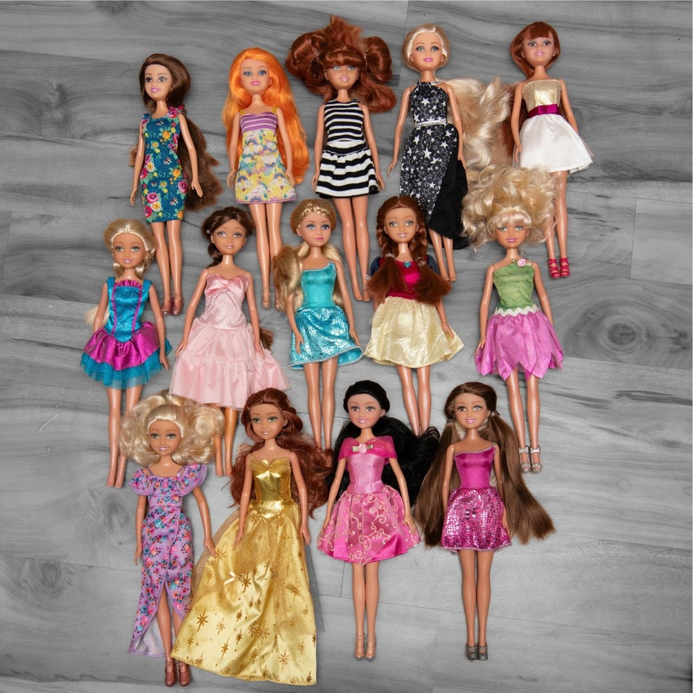 ZURU Sparkle Girlz Fashion Dolls 13pc Toy Bundle Y2K Barbie Style Bratz
